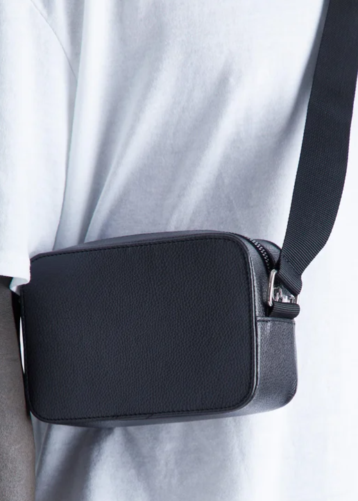 Boohoo Leather Look Box Cross Body