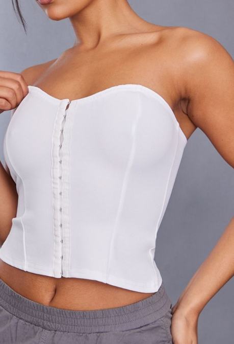 Cream Hook And Eye Corset