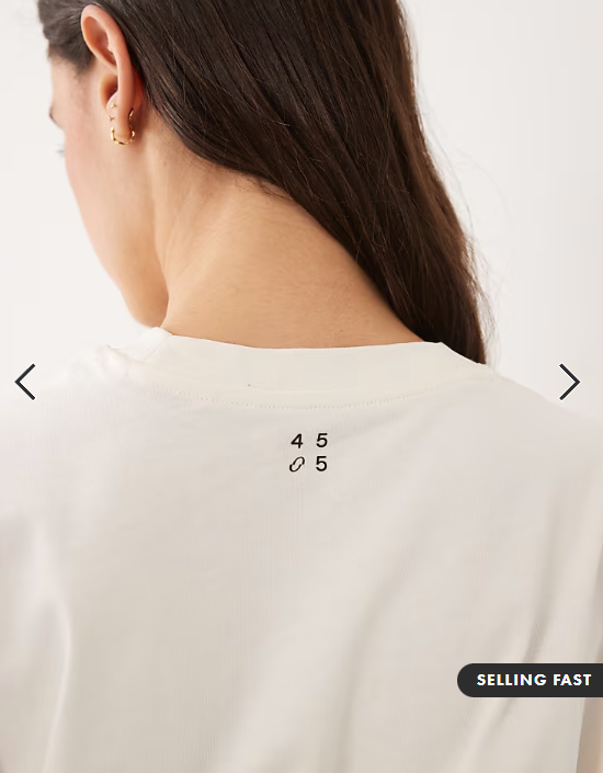 4505 Icon heavyweight cotton oversized t-shirt with quick dry finish in off white