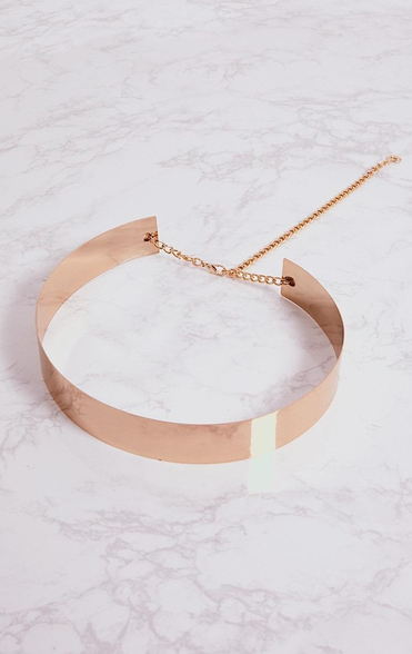 Gold Metail Pleated Waist Belt