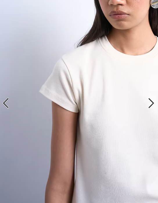Topshop everyday tee in stone