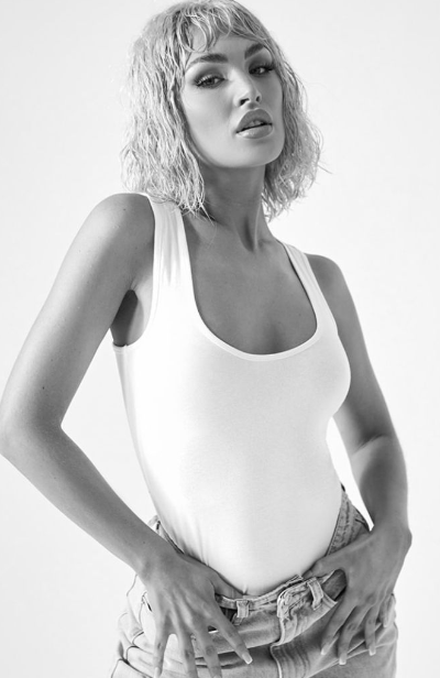 Essential White Racer Back Bodysuit