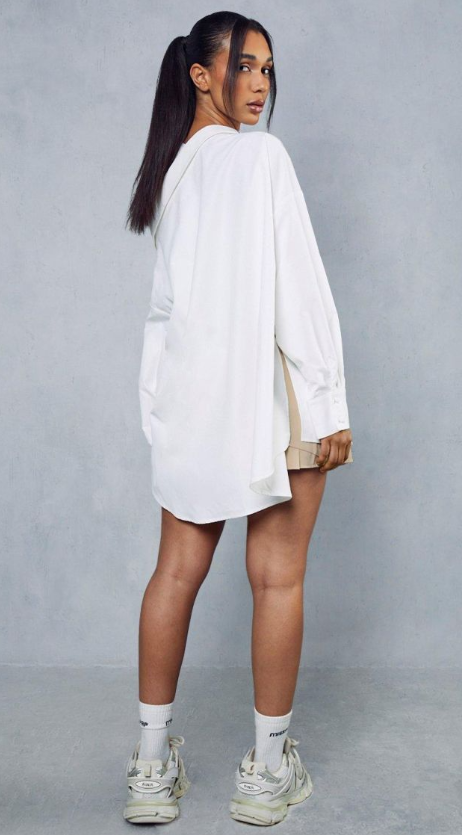 Premium Off The Shoulder Oversized Shirt