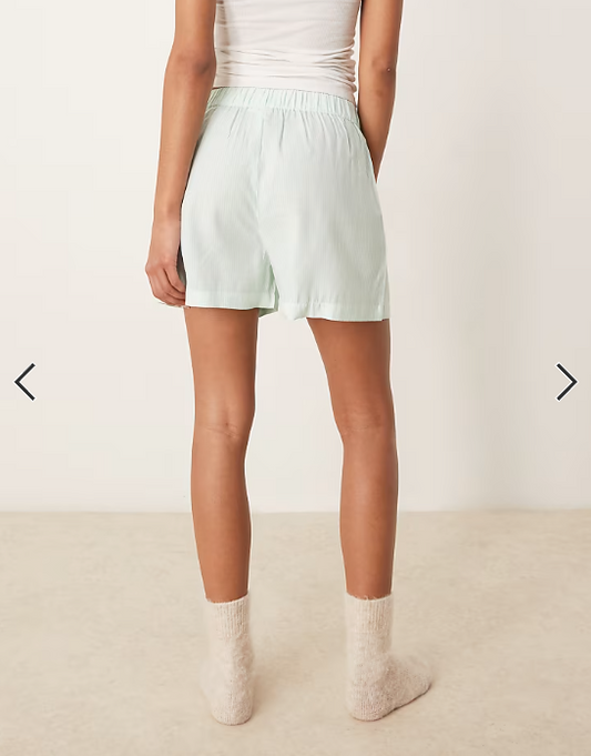 Luna boxer short in green stripe
