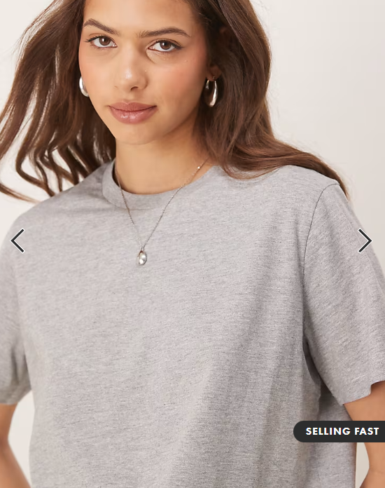 ASOS DESIGN regular fit crew neck t-shirt in grey marl