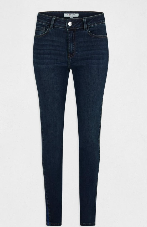 Femme Morgan Jeans | Jeans Slim Avec Bandes Sequins Jean Stone