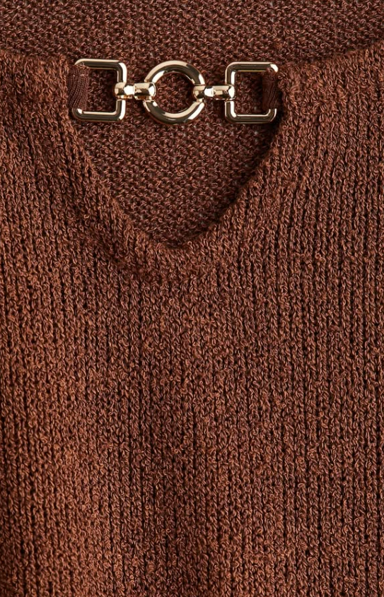 H&M - KNITTED FLARED-SKIRT DRESS