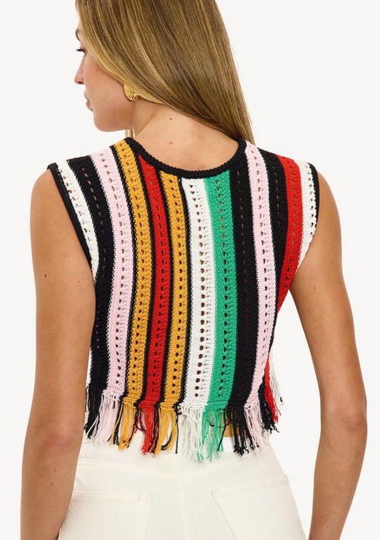 Rooted in love Knitted top with stripes