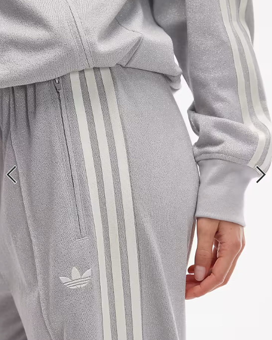 adidas Originals disco Firebird track pants in silver glitter - Exclusive at ASOS