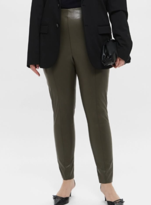 H&M - Pu Trousers - Green