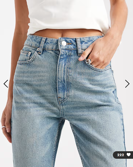 ASOS DESIGN 90s flare jean in pale vintage wash