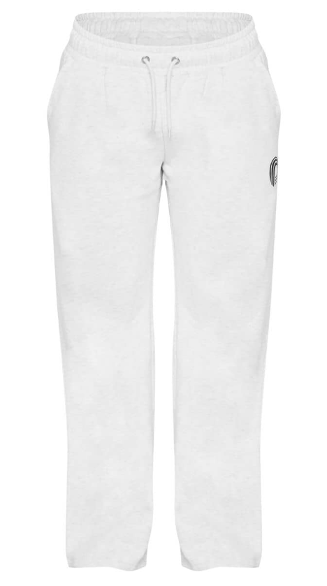 Plt - Cream Logo Embroidered Wide leg Jogger