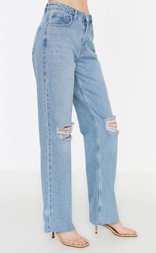 High Waist Leg Jeans