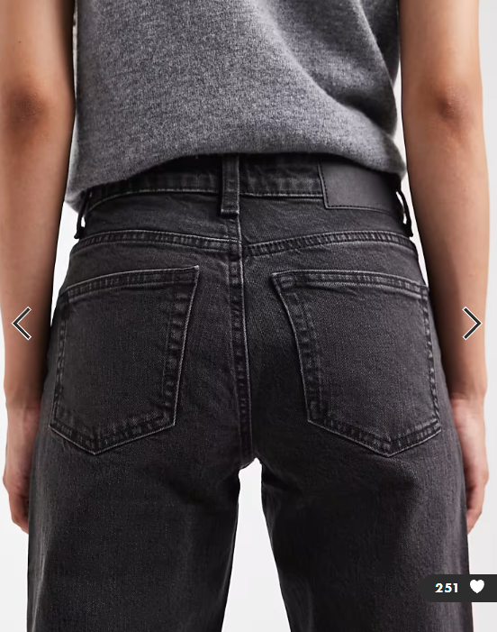 ASOS DESIGN Petite comfort stretch straight leg jean in washed black
