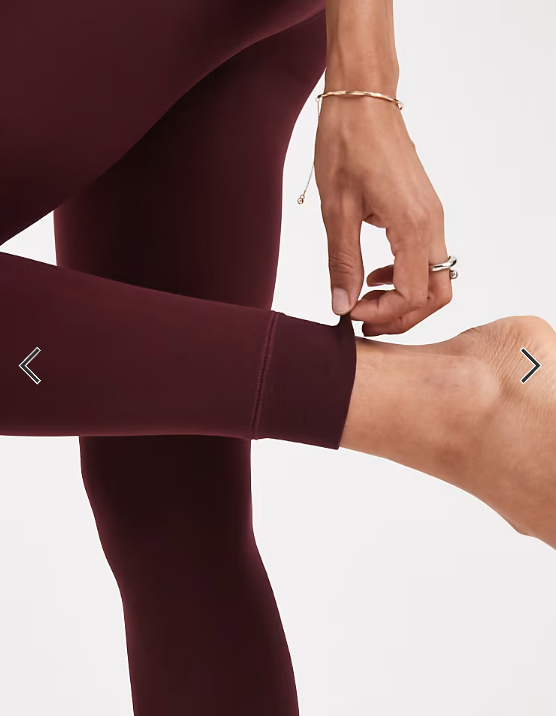 Asos - New Look fleeced lined leggings in burgundy