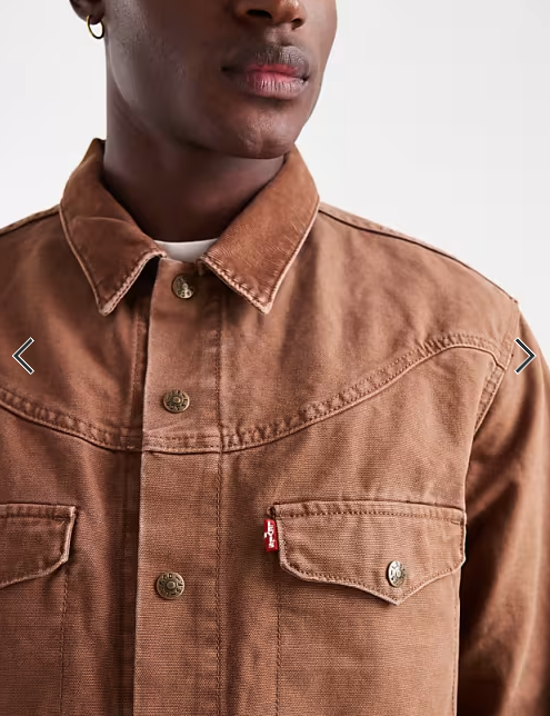 Levi's western shorthorn trucker jacket in tan