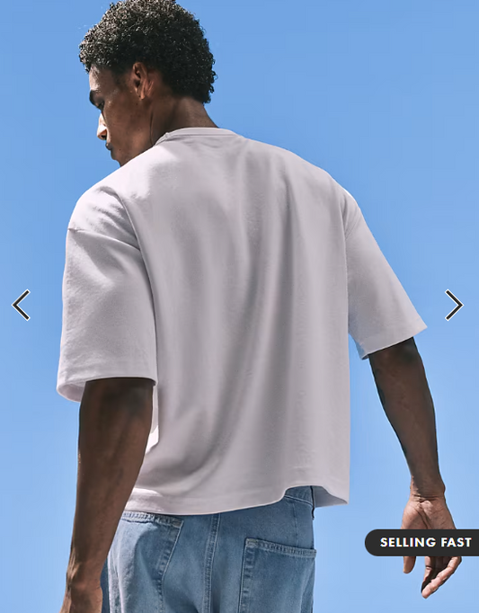 ASOS DESIGN breatheMAX™ heavyweight boxy oversized t-shirt in white cotton blend .