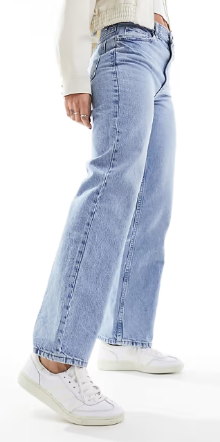 Asos - Mango Matilda straight leg jeans in light blue
