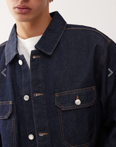 Reclaimed Vintage western denim shirt co-ord in indigo