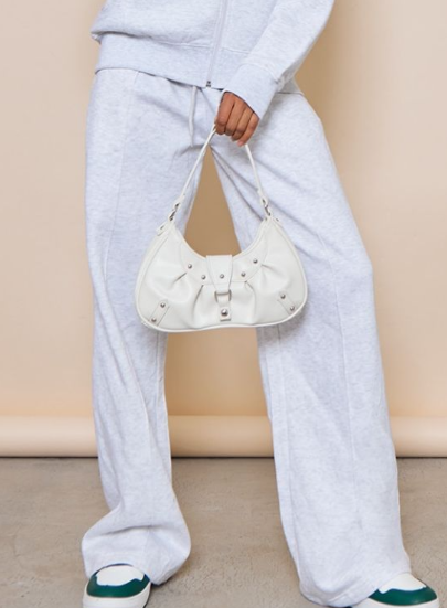 Plt Ash Grey Seam Detail Straight Leg Jogger