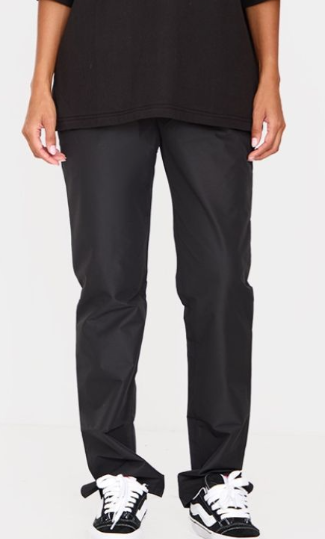 Plt - Black Straight Leg Walking Trousers