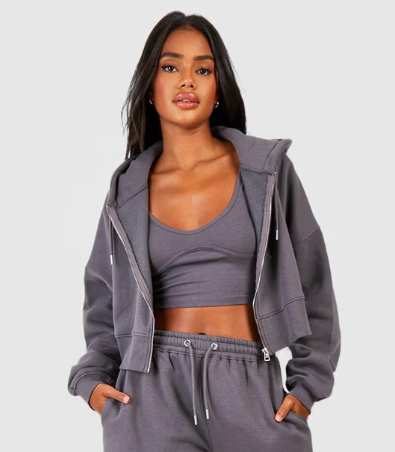Boohoo - Seam Detail Crop Top