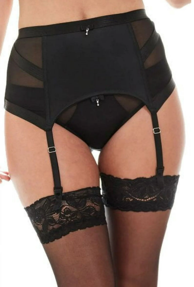 Viva Luxe Suspender - Black