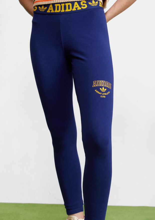 Adidas Originals - LOGO WAISTBAND - Leggings - Trousers - dark blue