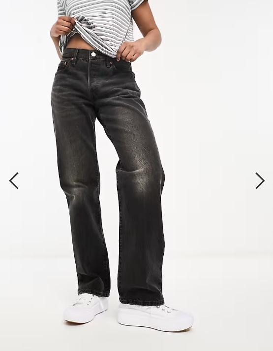 Asos - Levi's 90's 501 straight jeans in black wash