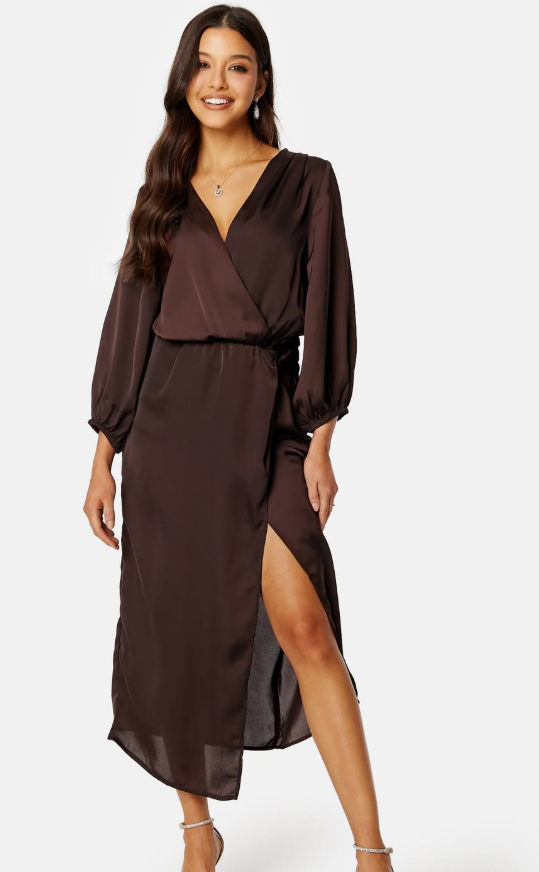 Bubbleroom - Jolene Knot Dress- Brown