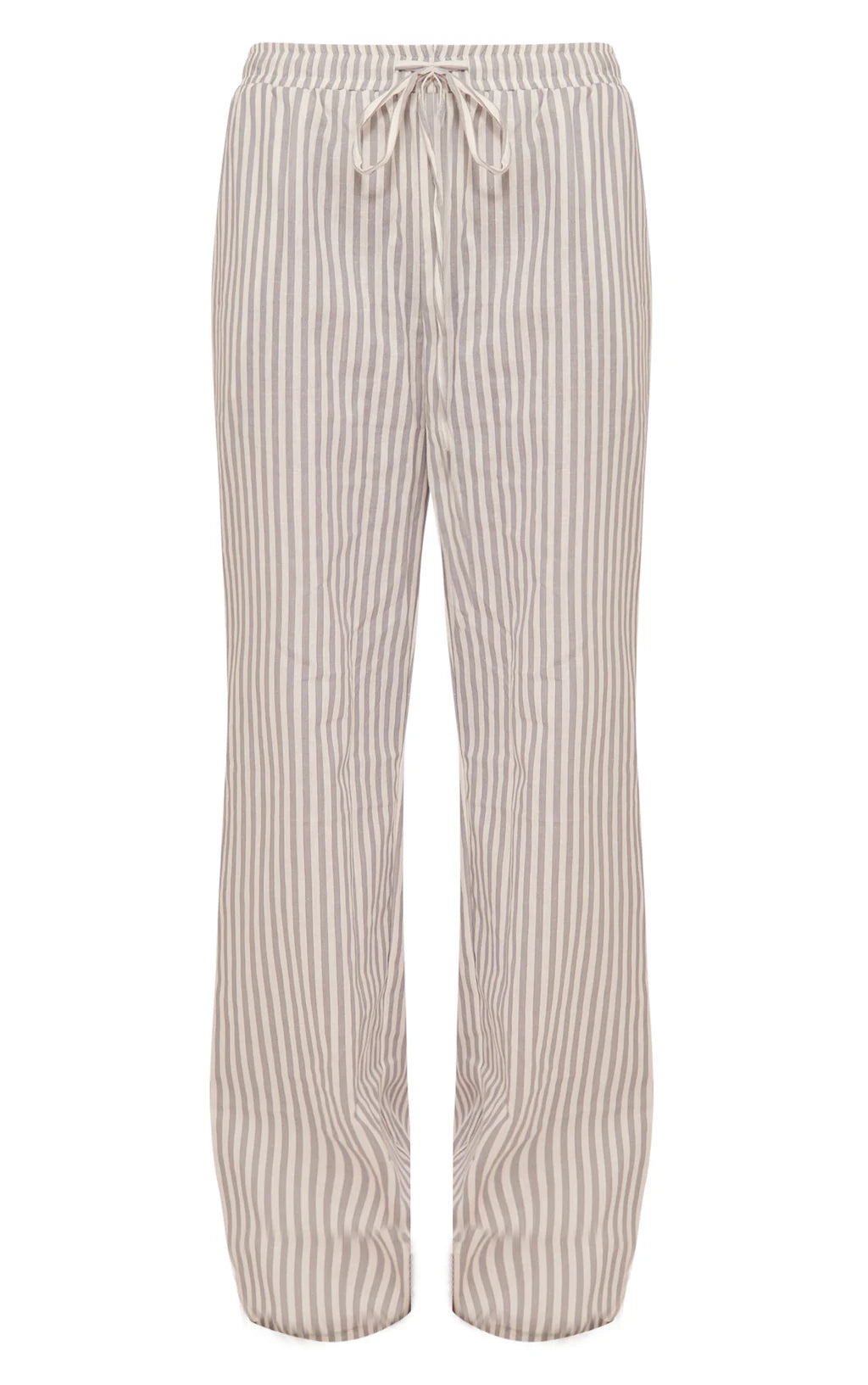 Plt - Grey Pinstripe Woven Tie Waist Trousers