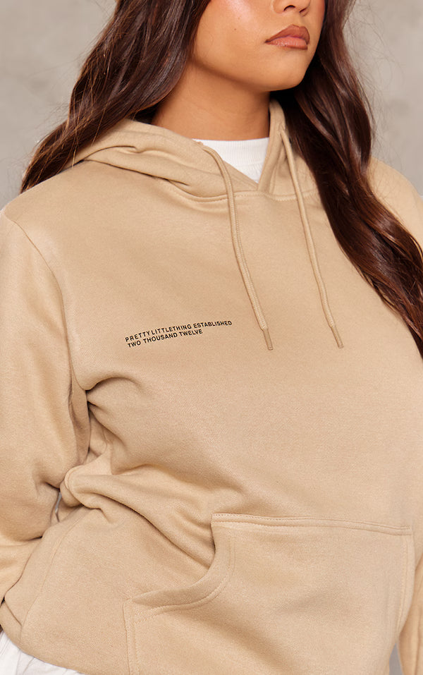 Plt Logo Sand Est 2012 Oversized Hoodie