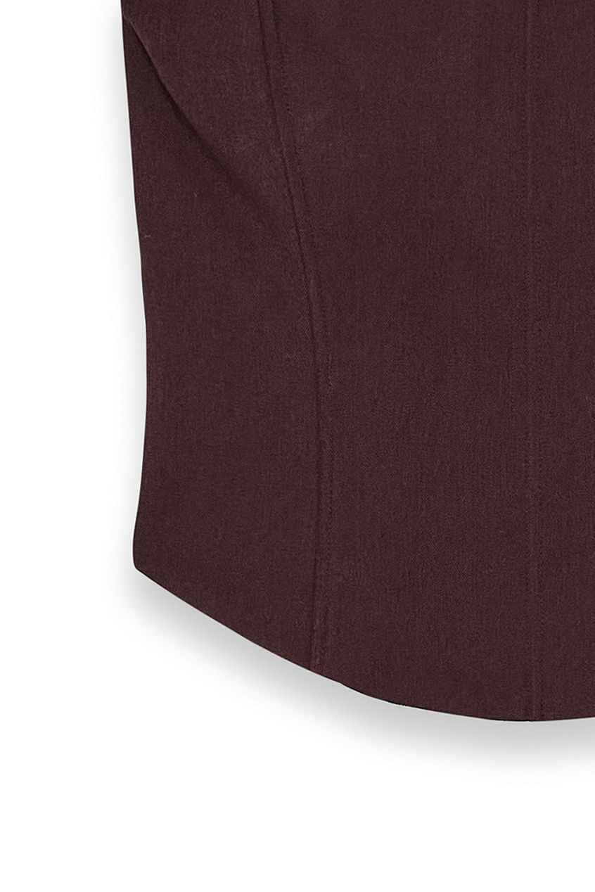 Na-kd Bandeau Sculpted Corset Top