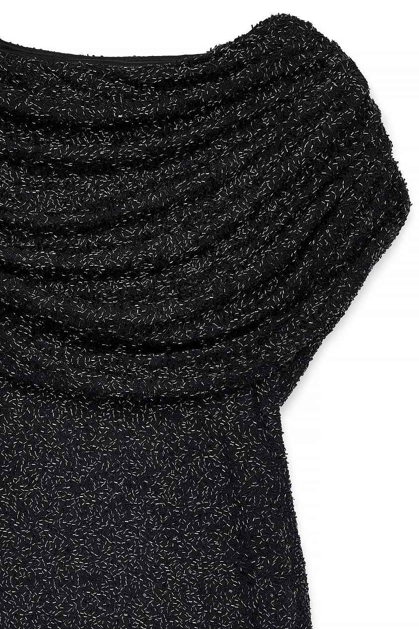 Na-kd Beaded Cape Mini Dress