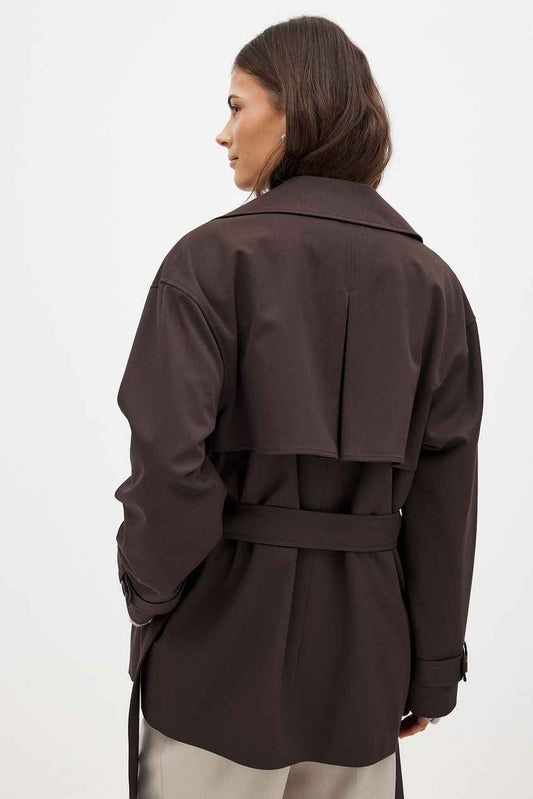 Na-kd Belted Short Trenchcoat