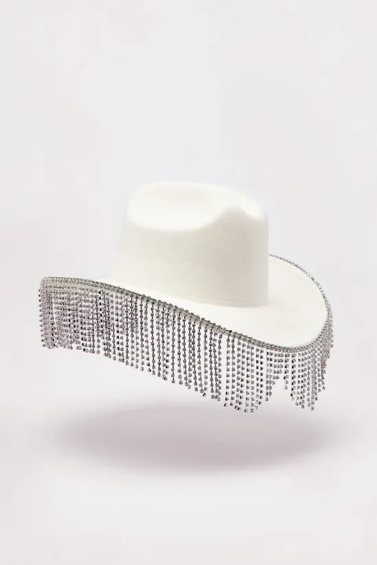 Diamante Fringe Cowboy Hat