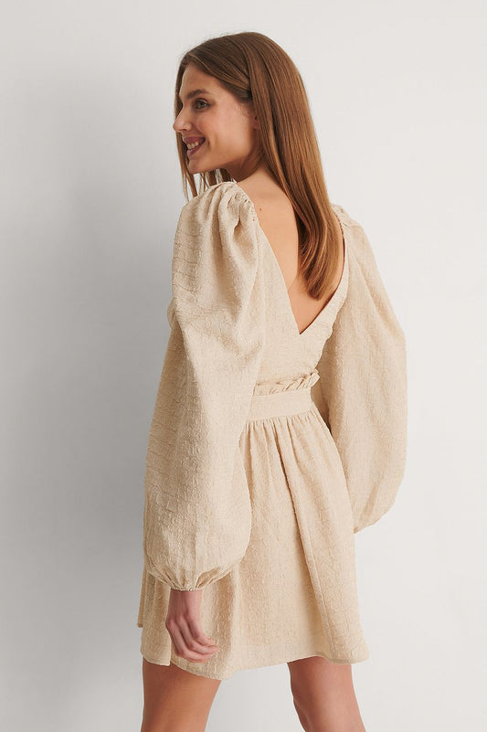 Puff Sleeve Detail Dress