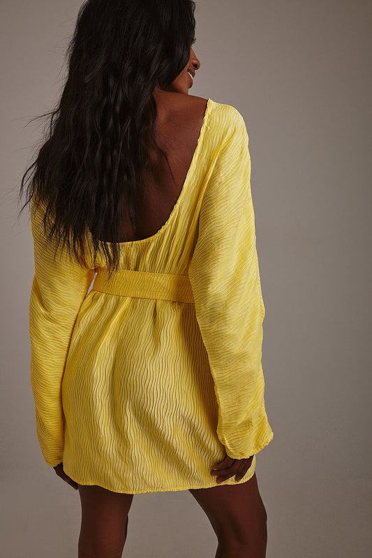 Buckle Belt Mini Dress