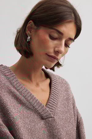 Chunky Earrings Silver