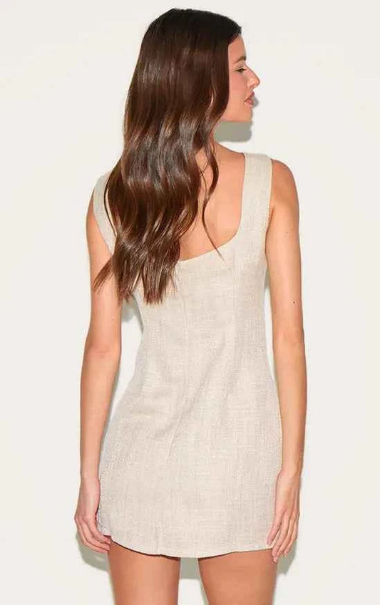 Plt - Twill Button Down Bodycon Dress