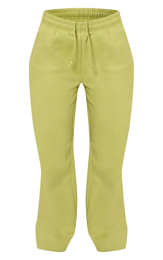 Plt - Lime Green Sports Club Cotton Fleece Straight Leg Sweatpants