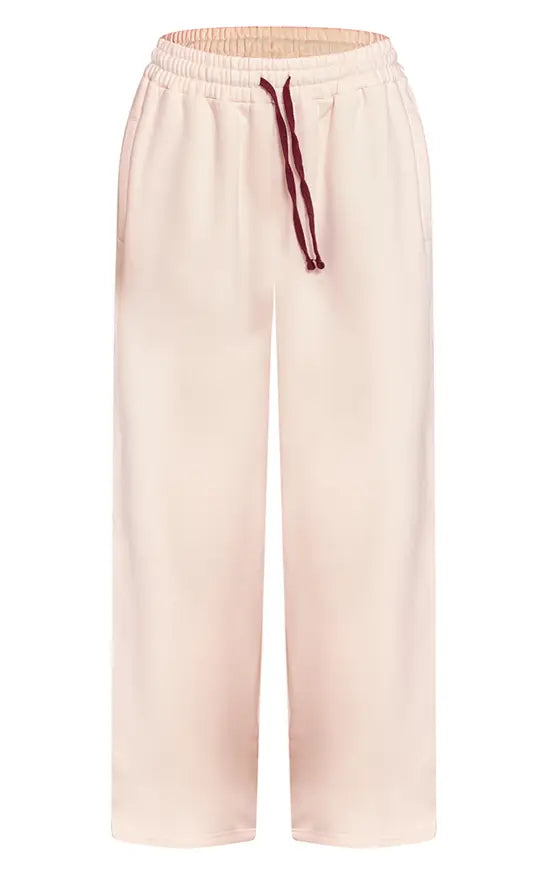 PrettyLittleThing Contrast Seam Drawcord Straight Leg Joggers