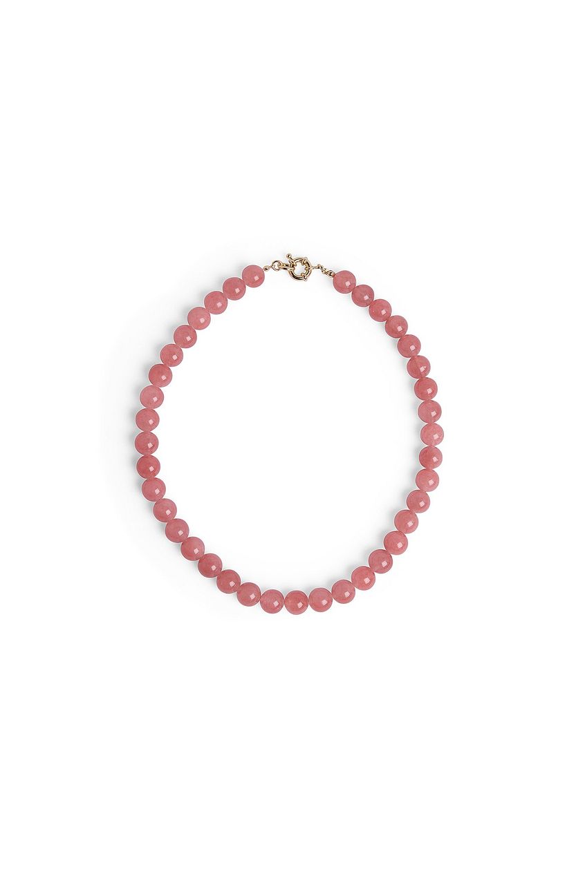Colored Stone Bead Necklace