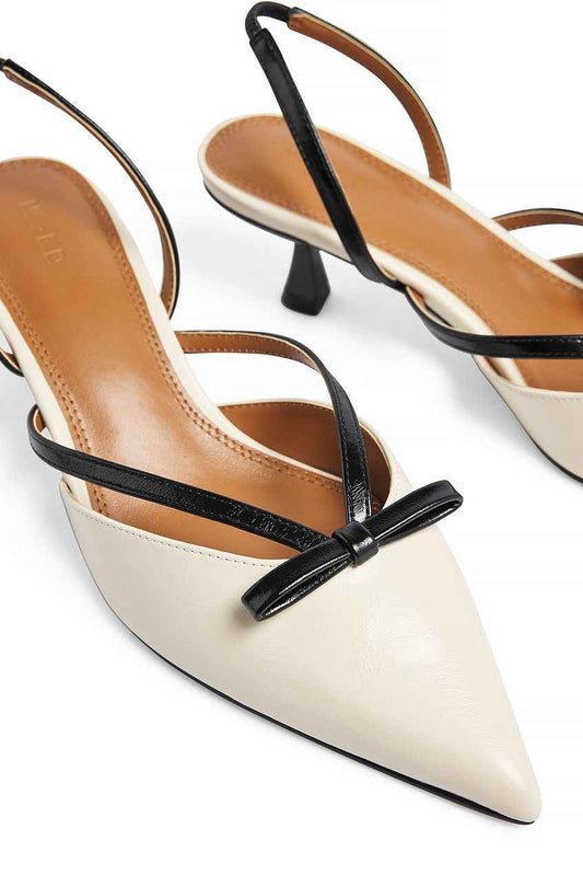 Na-kd Contrast Strap Kitten Heels