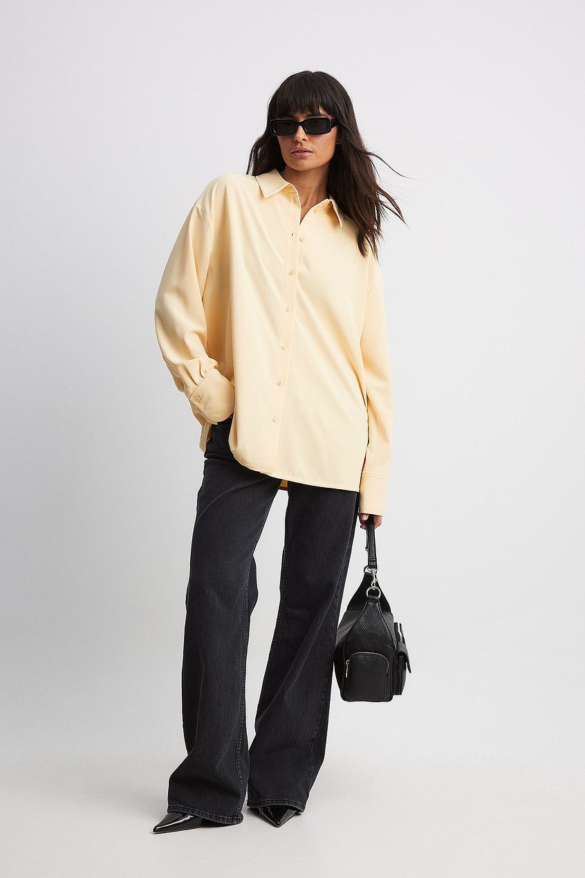Cuff Detail Oversized Shirt