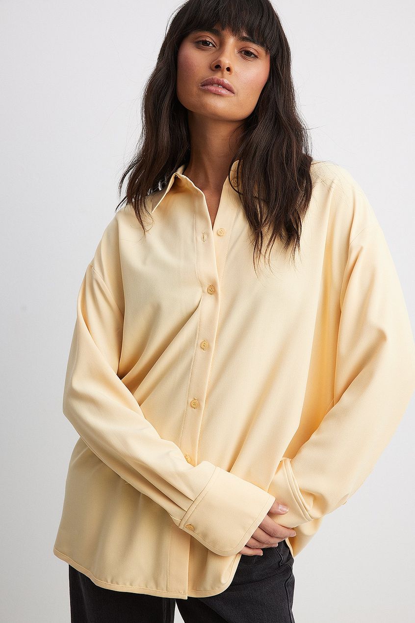 Cuff Detail Oversized Shirt