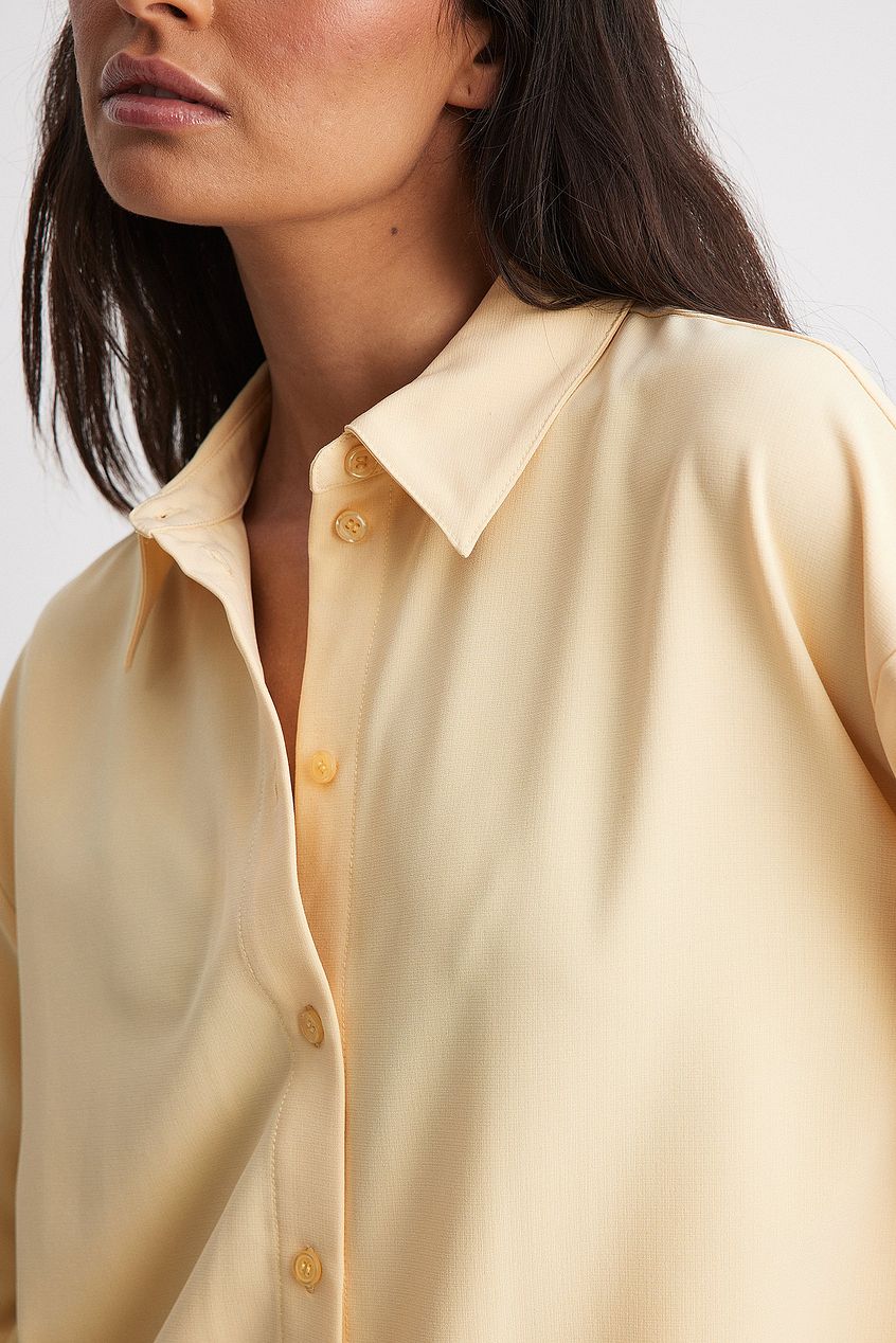 Cuff Detail Oversized Shirt