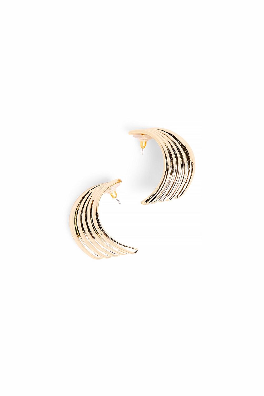 Curved Cluster Earrings