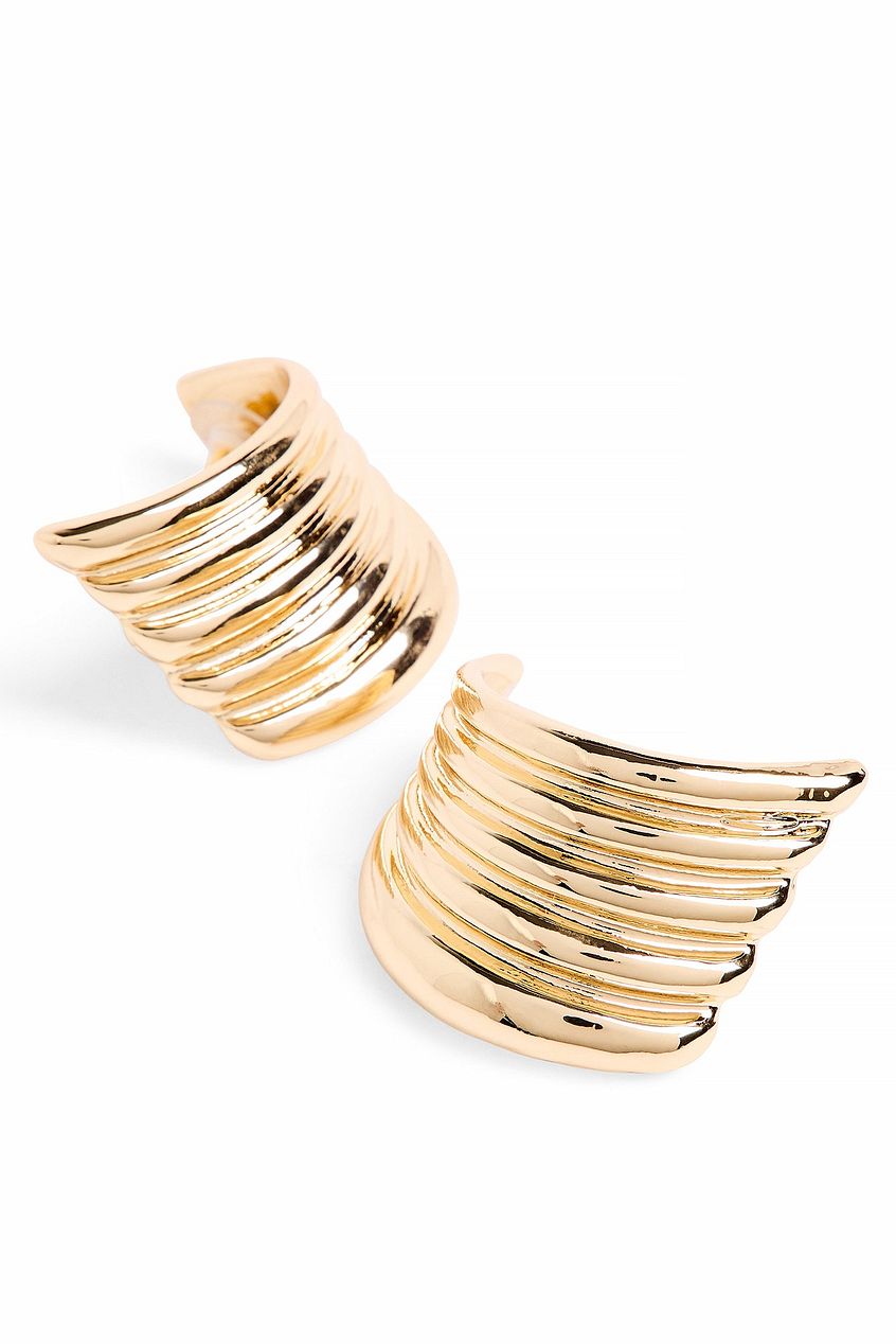 Curved Cluster Earrings