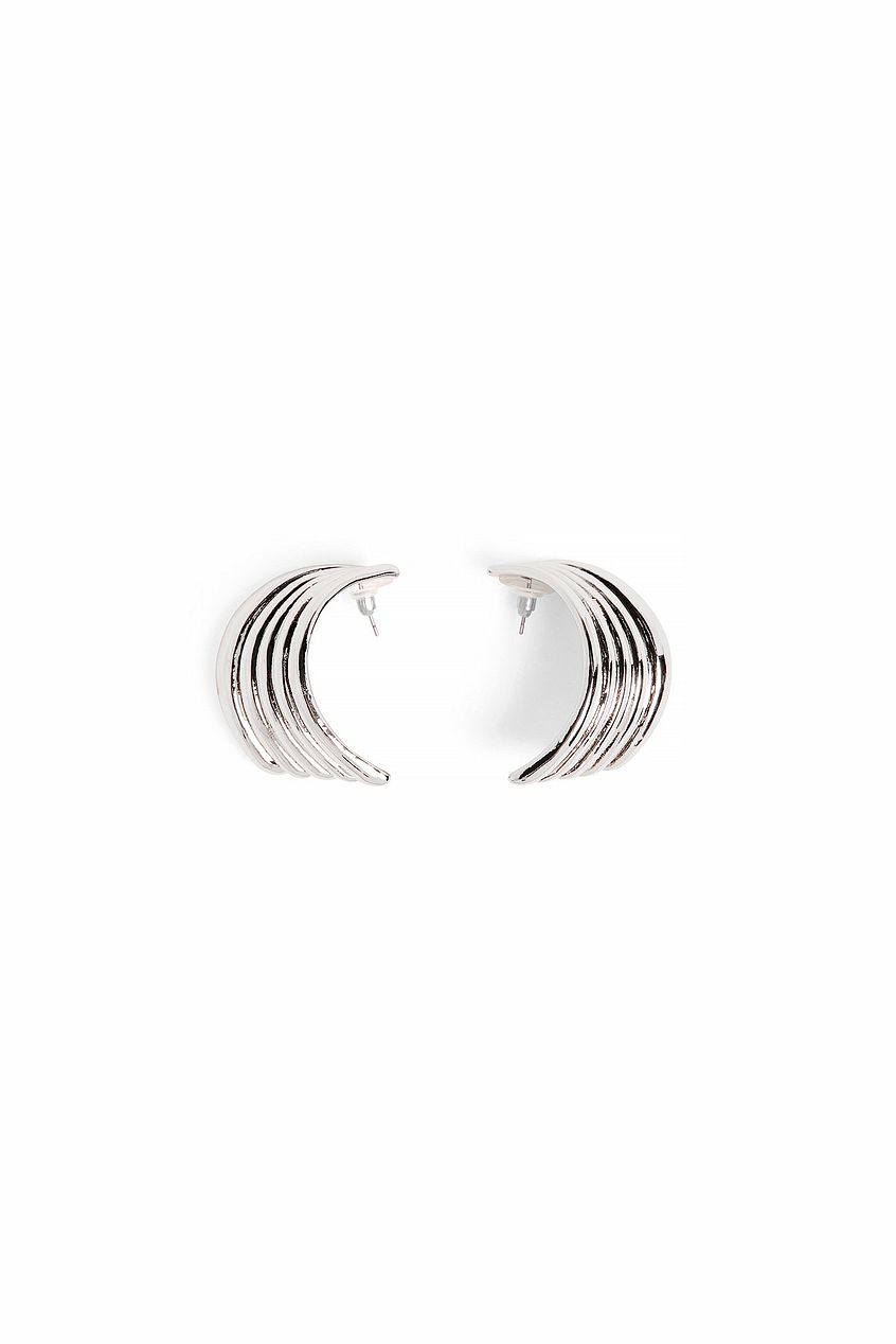 Curved Cluster Earrings